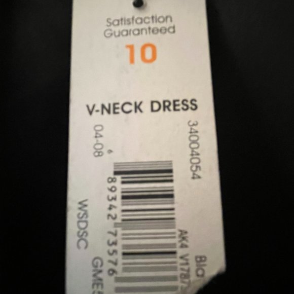 George ME Black Dress V-Neck - Picture 3 of 7